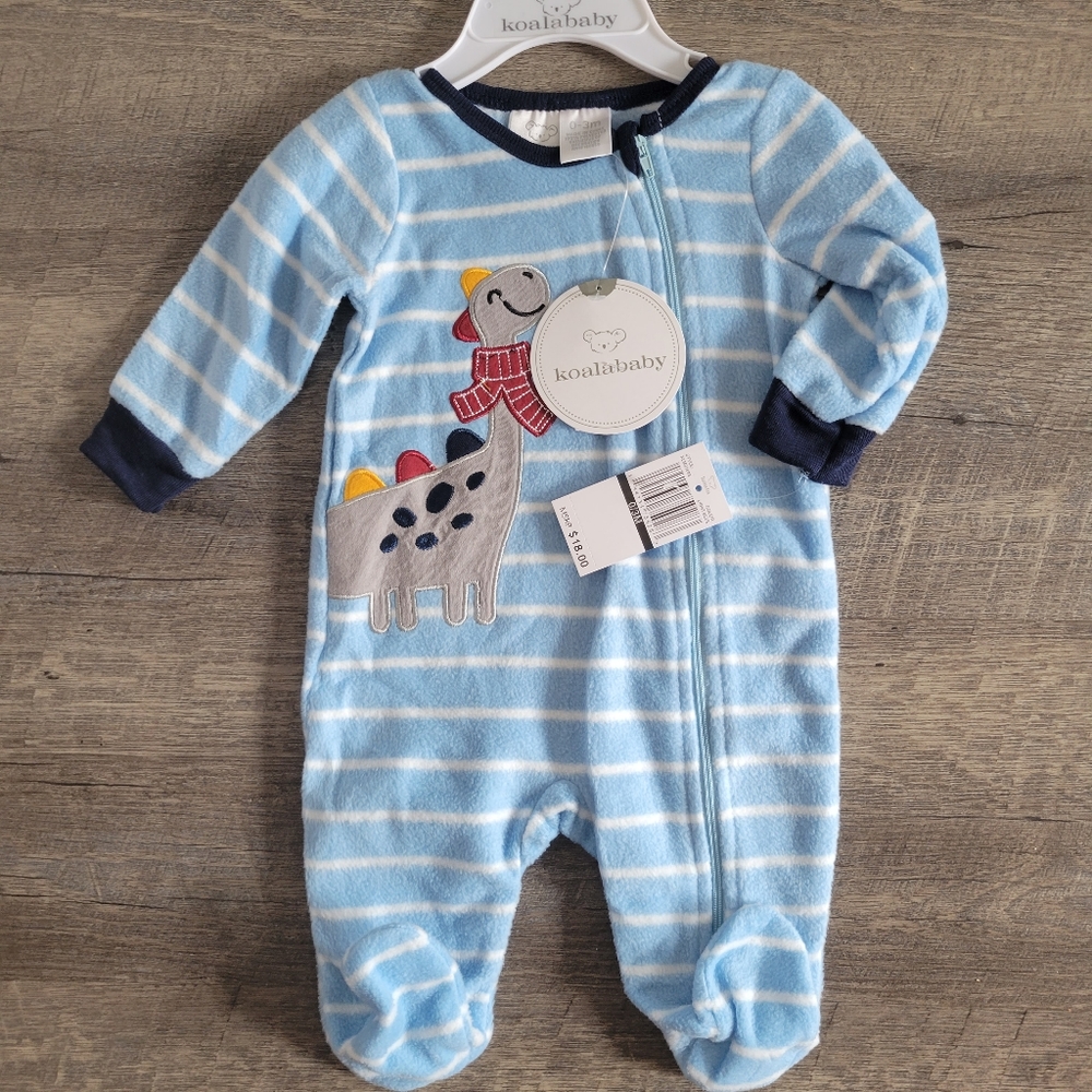 NWT Koala Baby Fleece footed sleeper 3m
